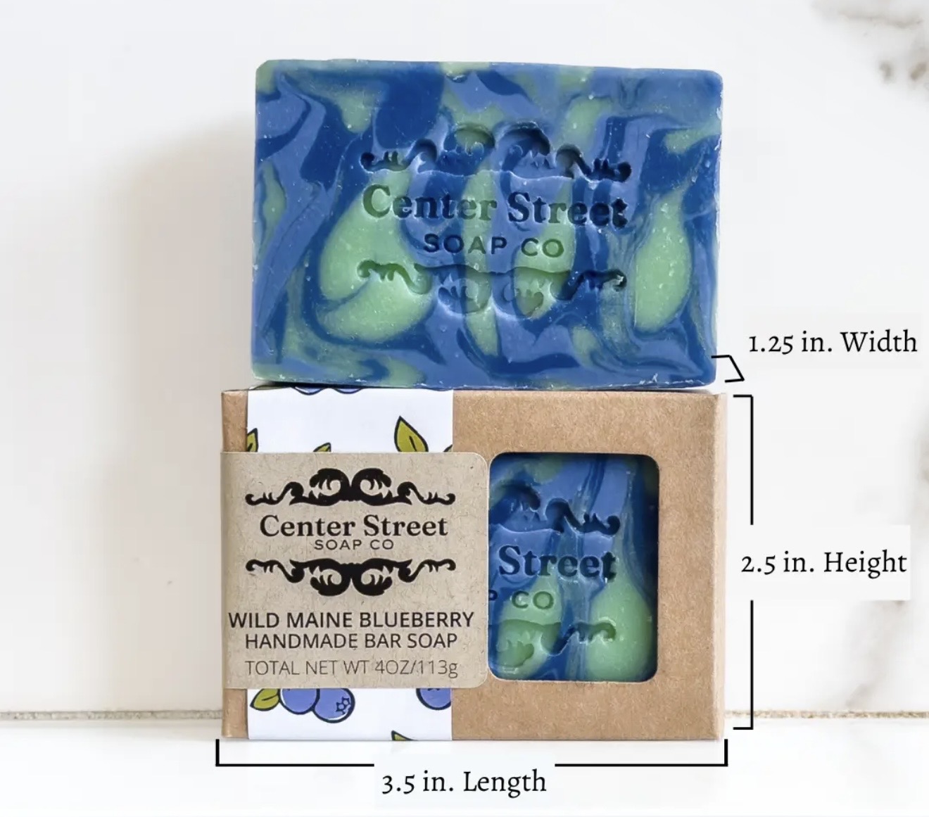 Wild Maine Blueberry Vegan Handmade Bar Soap - 4oz