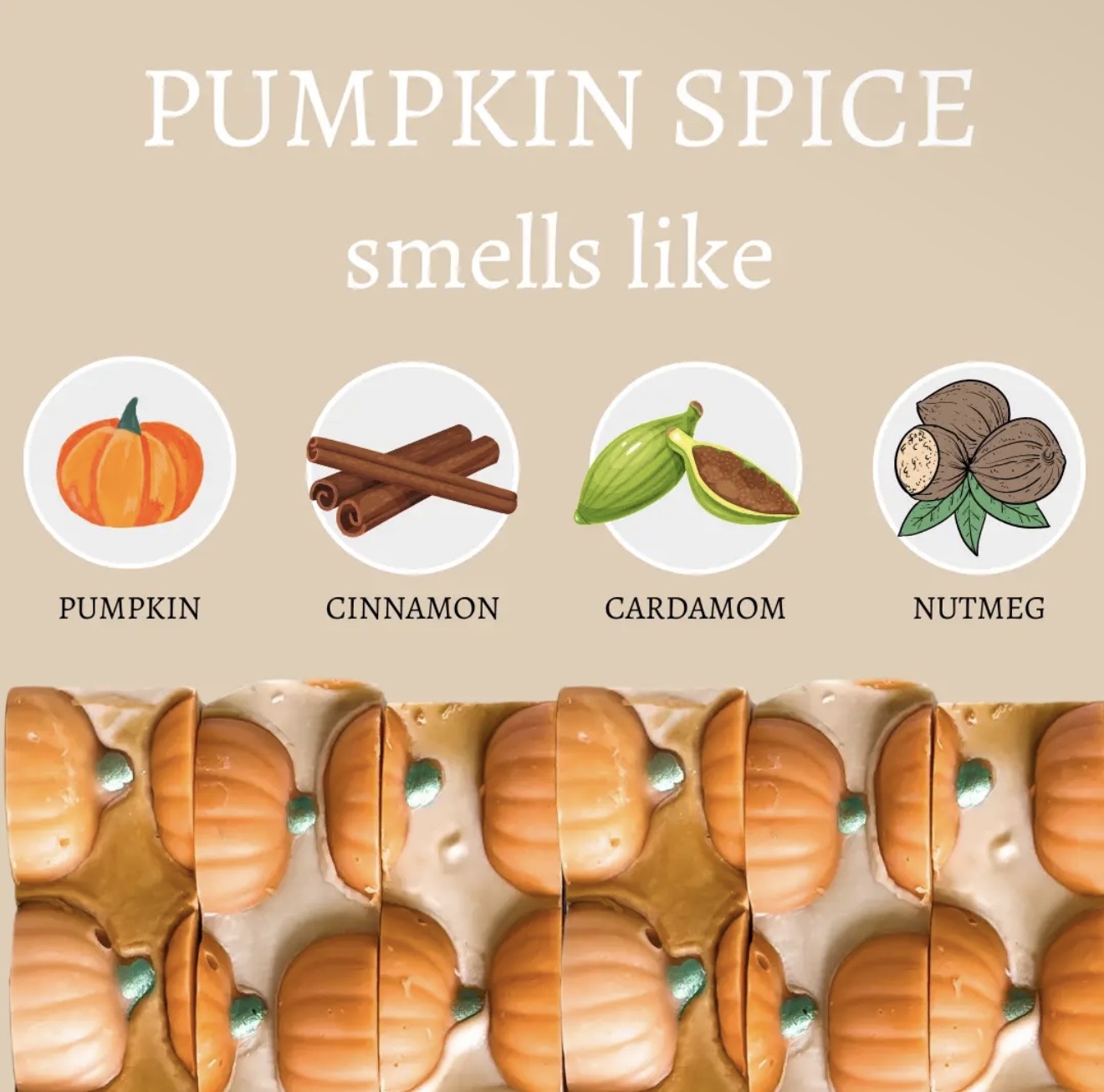 Pumpkin Spice Halloween Handmade Bar Soap - 4oz 2