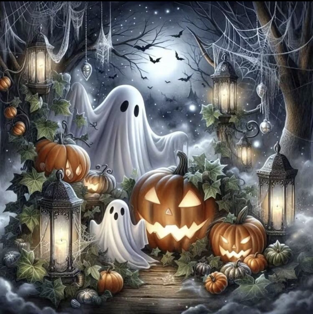 Halloween Theme 5D Diamond Art 20x20 cm
