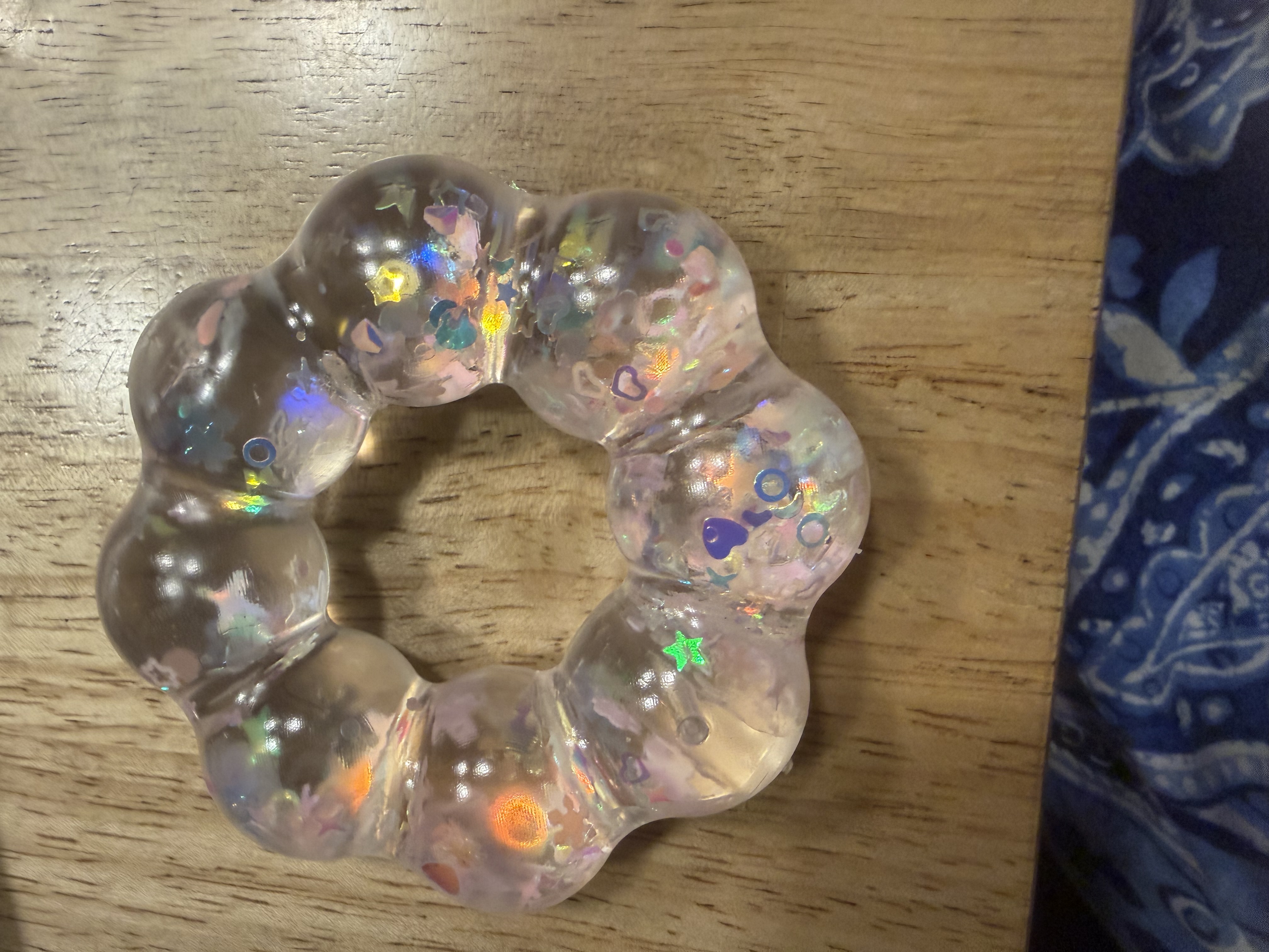 Feelzies™ Original Squishy Bracelet: Cotton Candy Sparkle