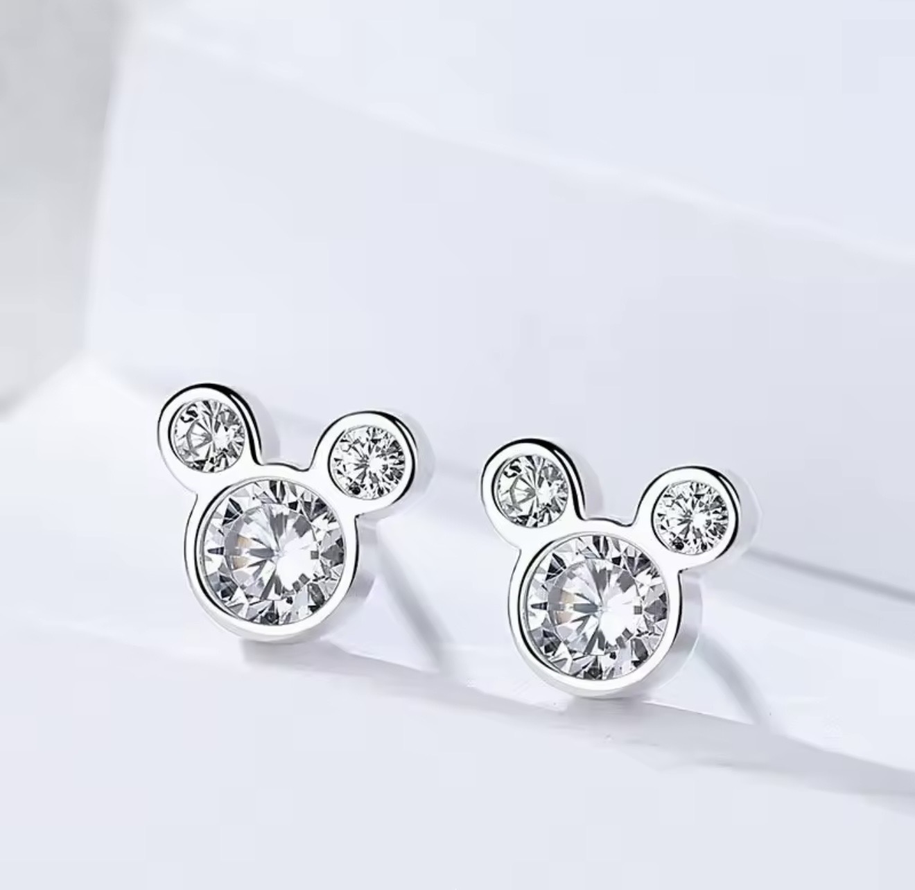 Mickey Mouse Sterling Silver Earrings 2