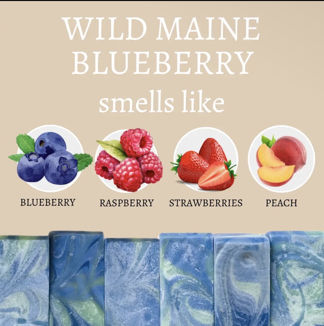 Wild Maine Blueberry Vegan Handmade Bar Soap - 4oz 4