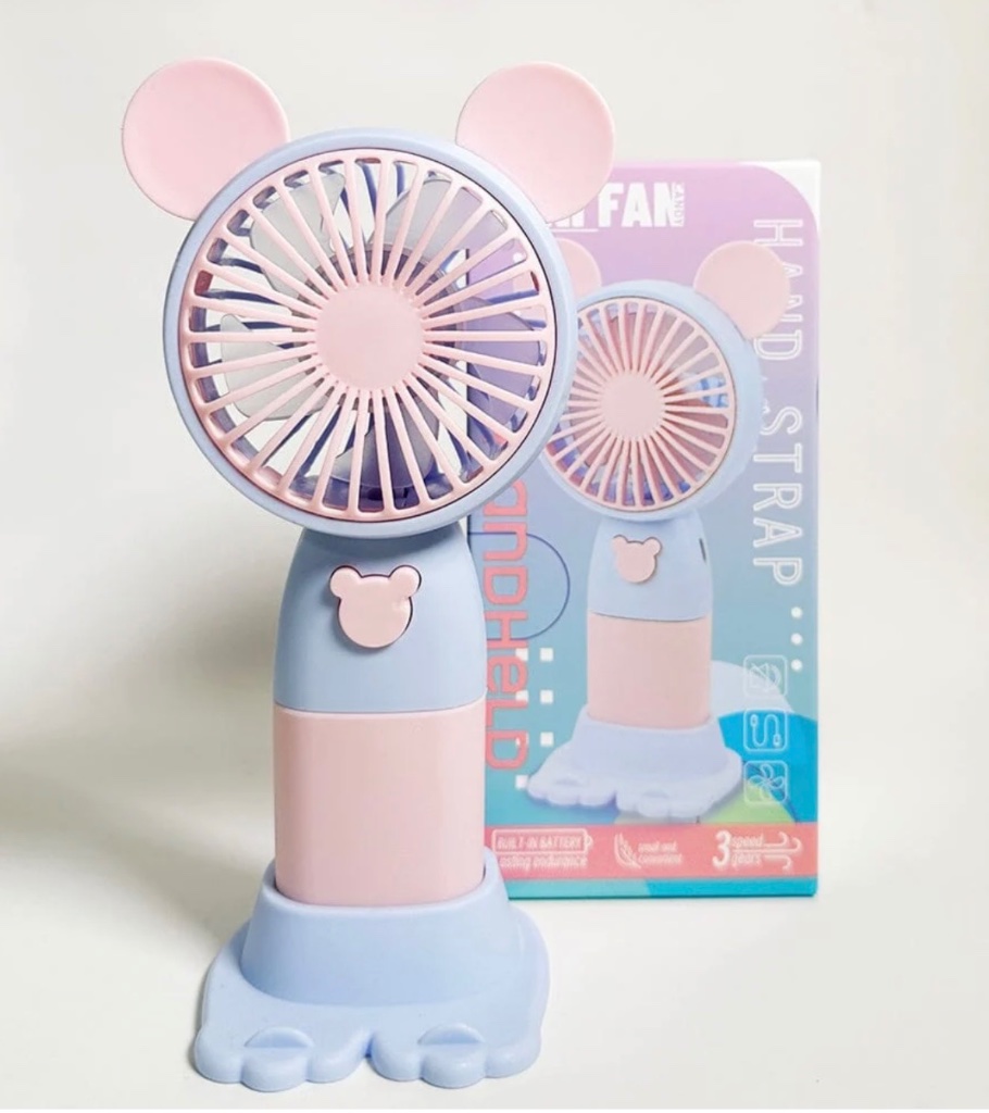 Cute Bear Handheld Fan- 4 colors available 