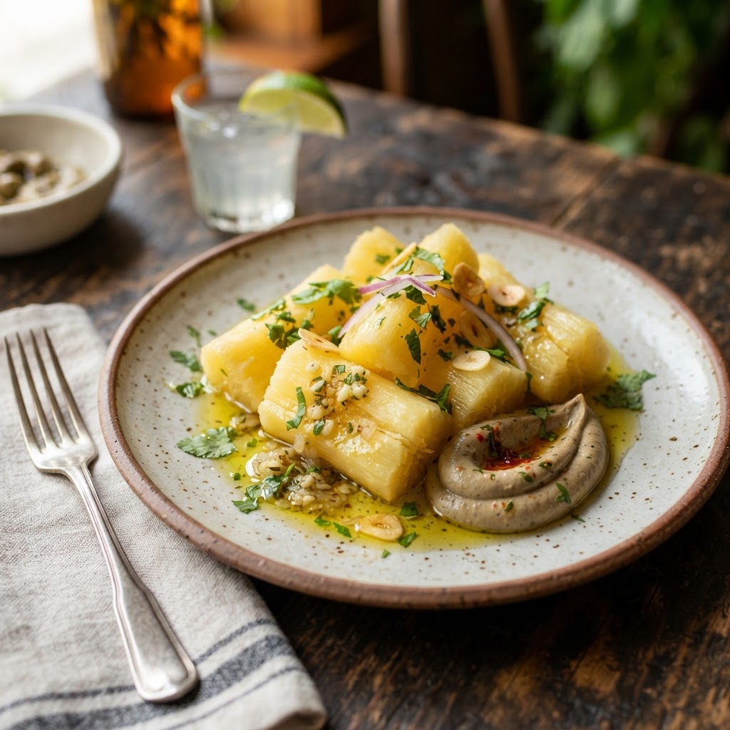 Yuca al mojo cubano