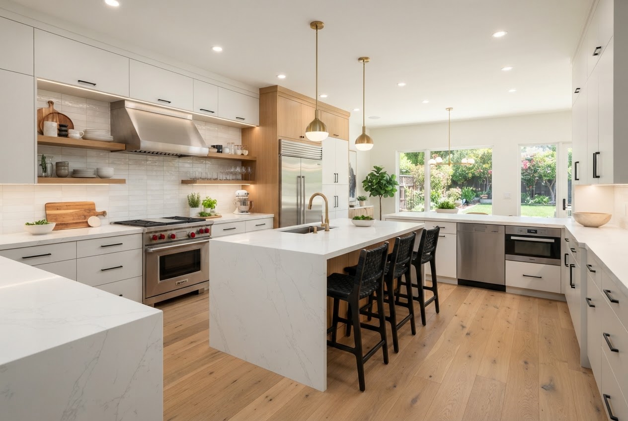 Fully renovated modern kitchen