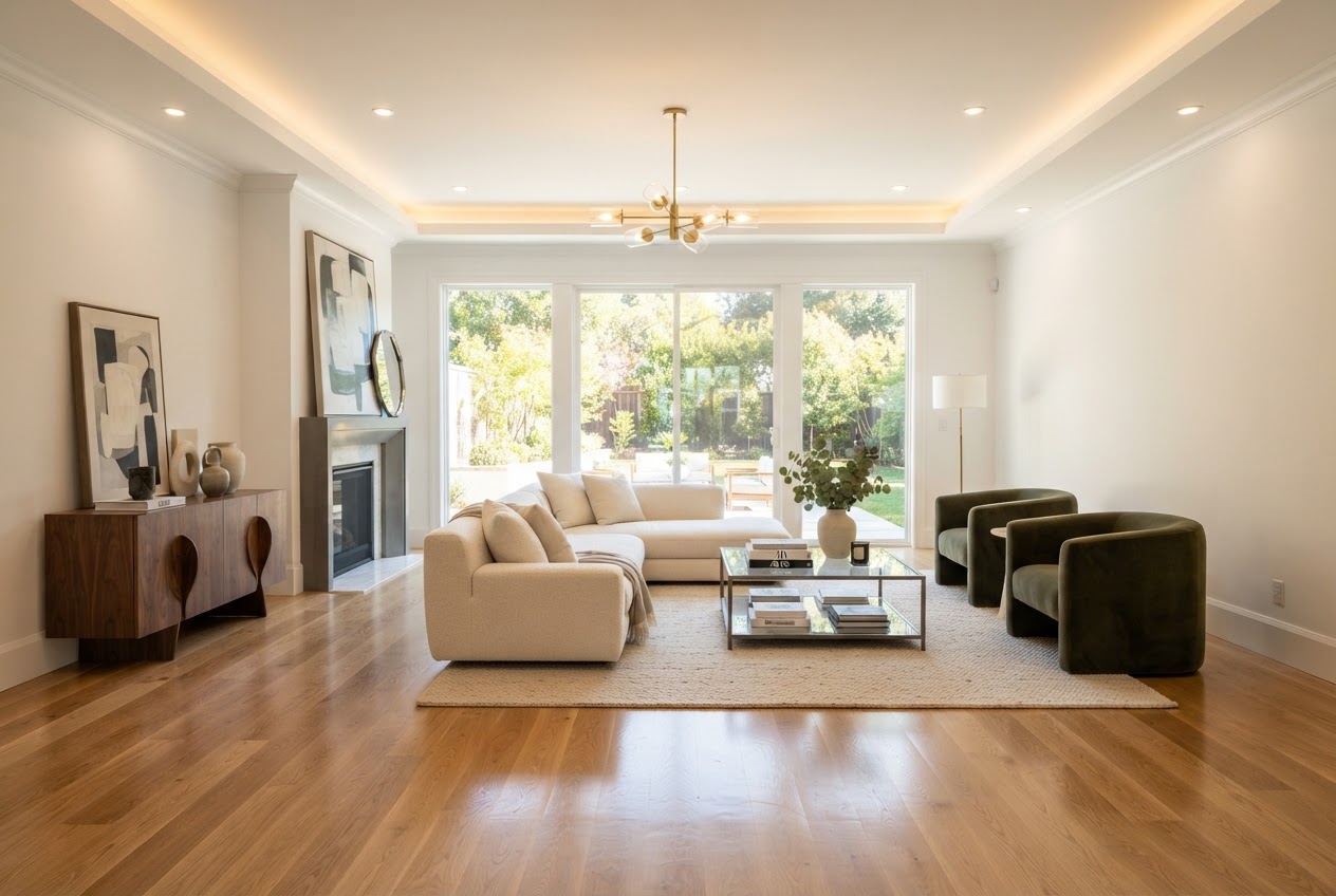 Fully restored luxury living room
