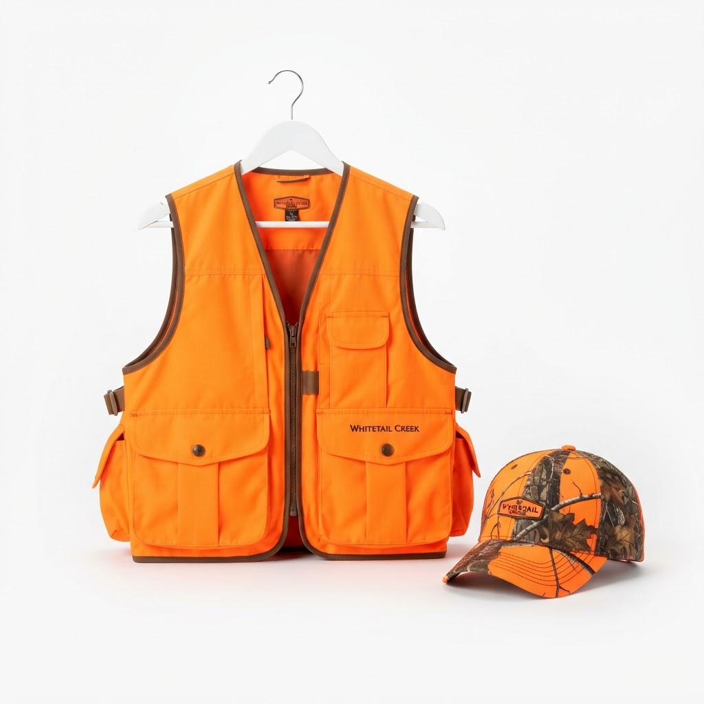 Blaze Orange Hunting Vest & Cap