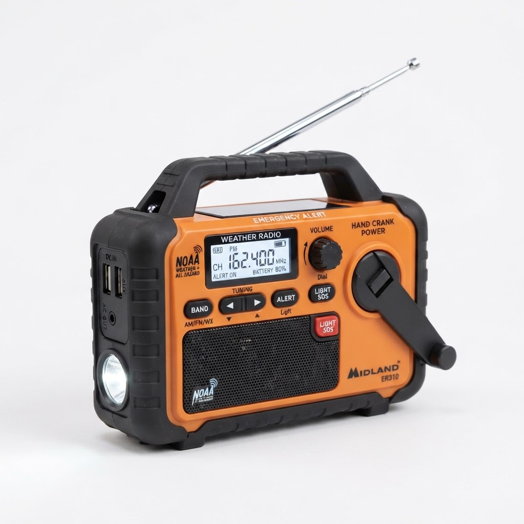 Hand-Crank NOAA Emergency Weather Radio