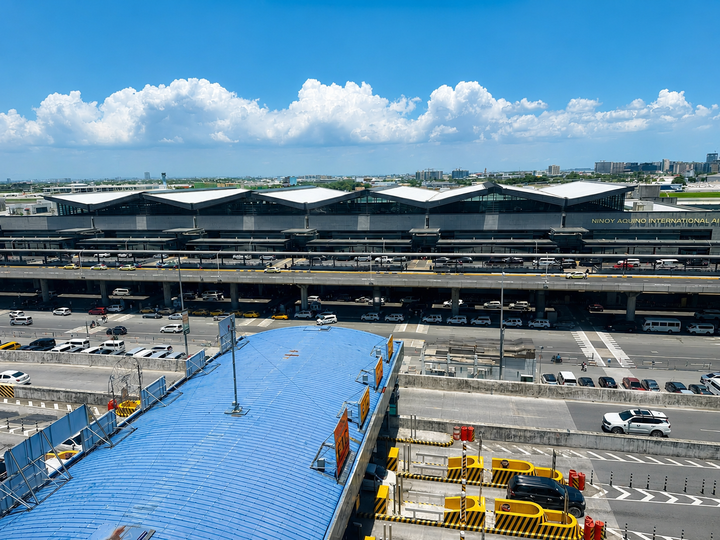 Ninoy Aquino International Airport terminal exterior, minutes from Briana's Haven One