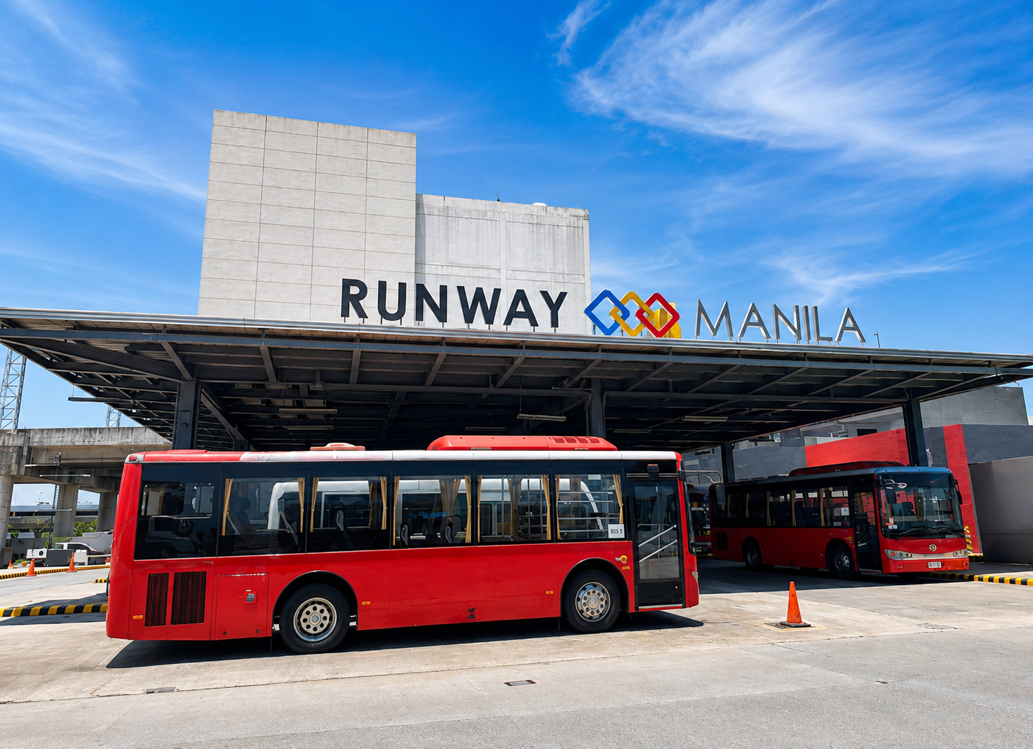 Runway Manila pedestrian connector beside the NAIA terminal complex