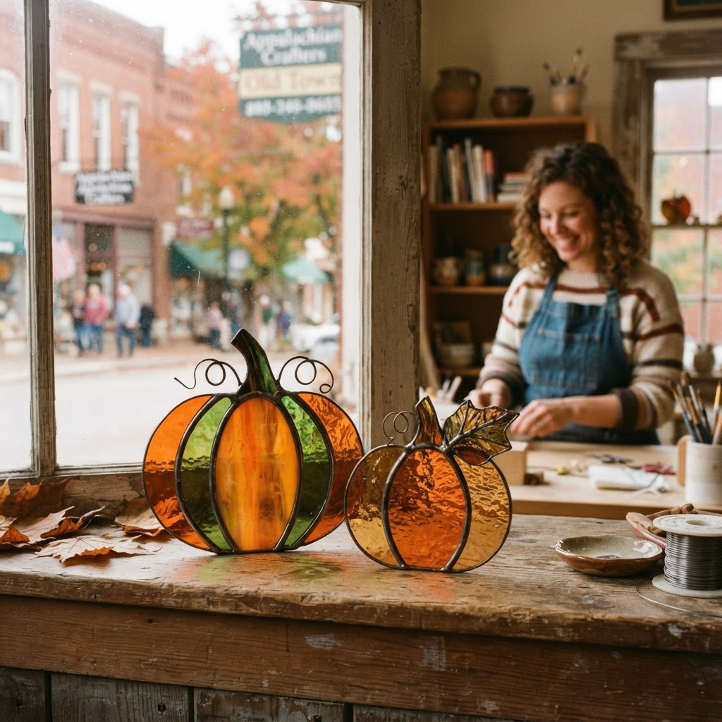 Stained Glass 3D Pumpkins with Nikki Noel