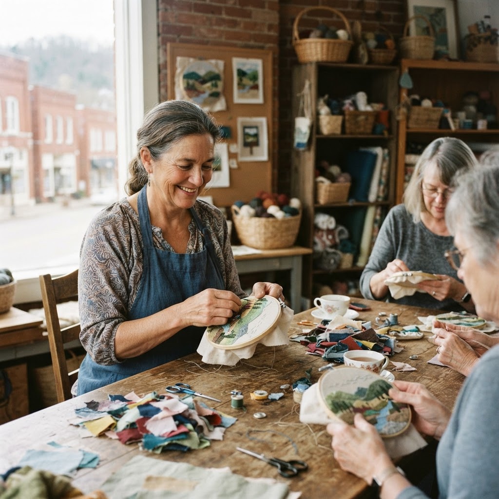 Slow Stitching: Create a Mini Landscape with Heidi Earl