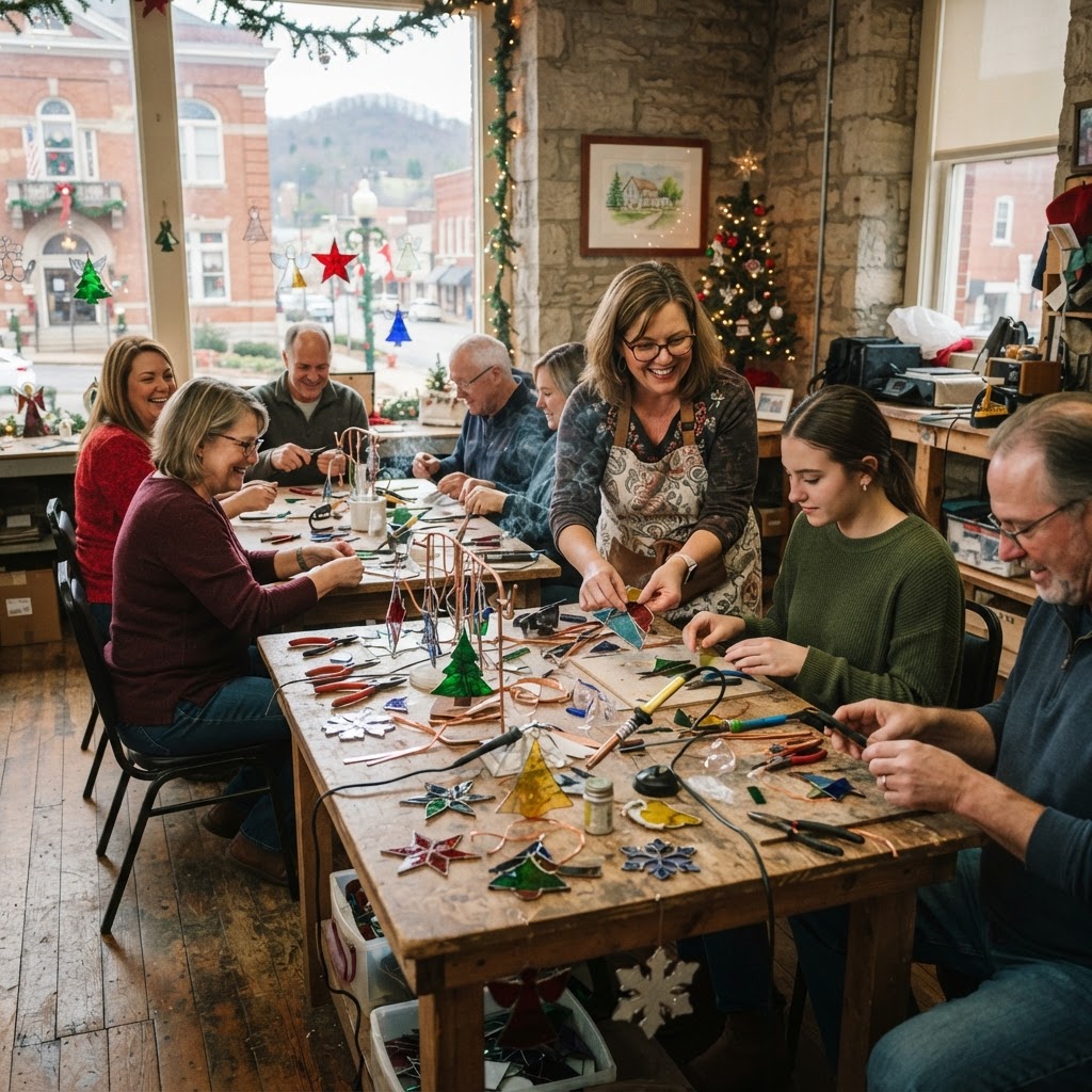 Stained Glass Christmas Ornaments with Nikki Noel