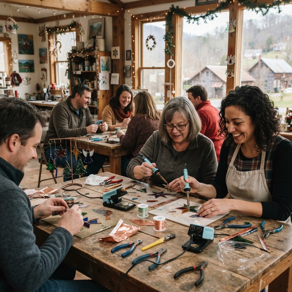 Stained Glass Christmas Ornaments with Nikki Noel