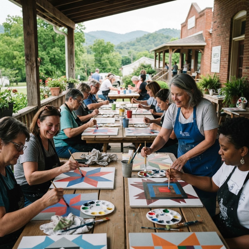 Quilt Block Painting with Mary Reed