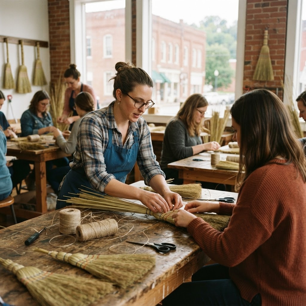 Plaited Brooms: Stalk Weaving on Hand Brooms with Amannda Lee Lazorchack