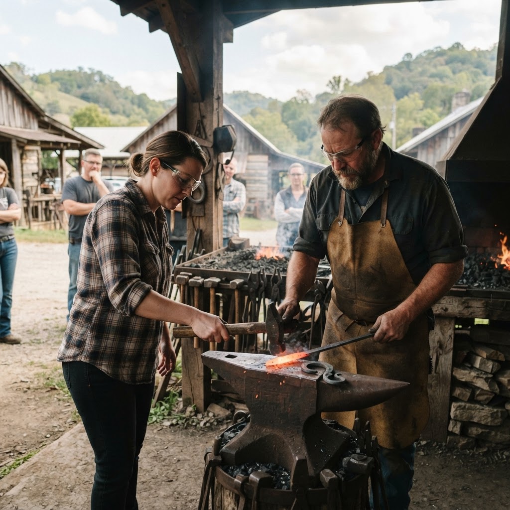 Forge a Pair of Hooks with Jeff Farmer