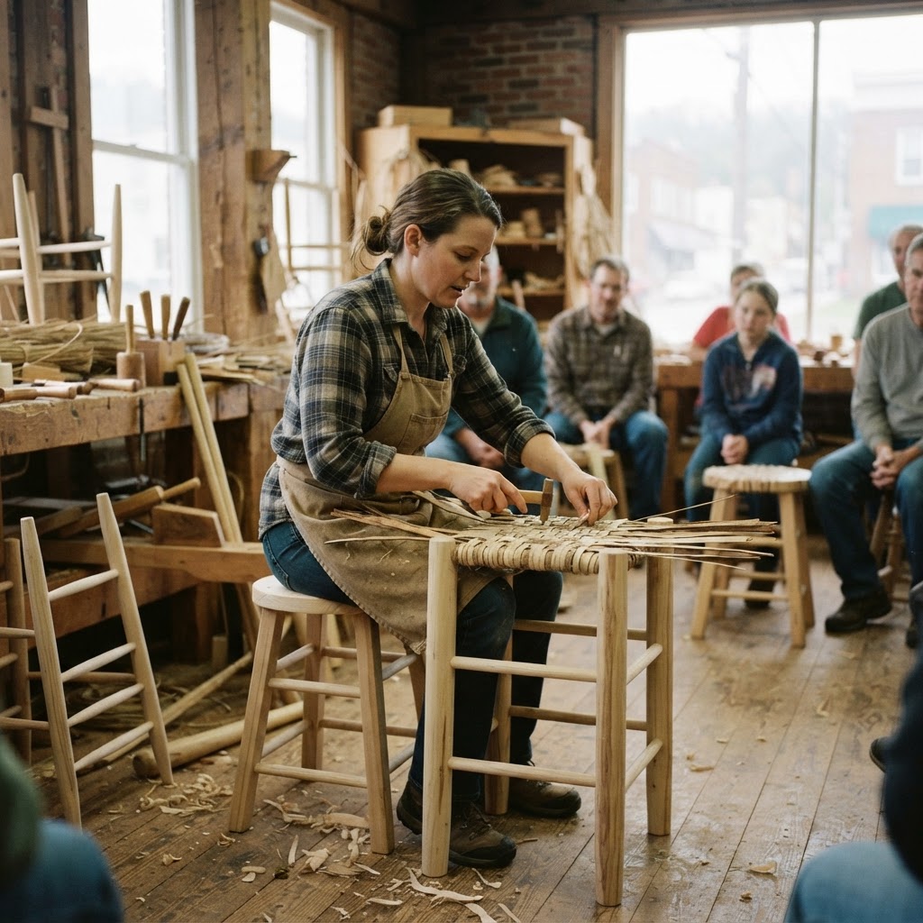 Post and Rung Stool with Katie Bister