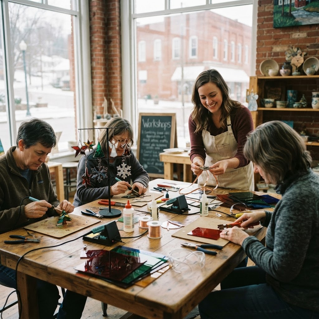 Stained Glass Christmas Ornaments with Nikki Noel