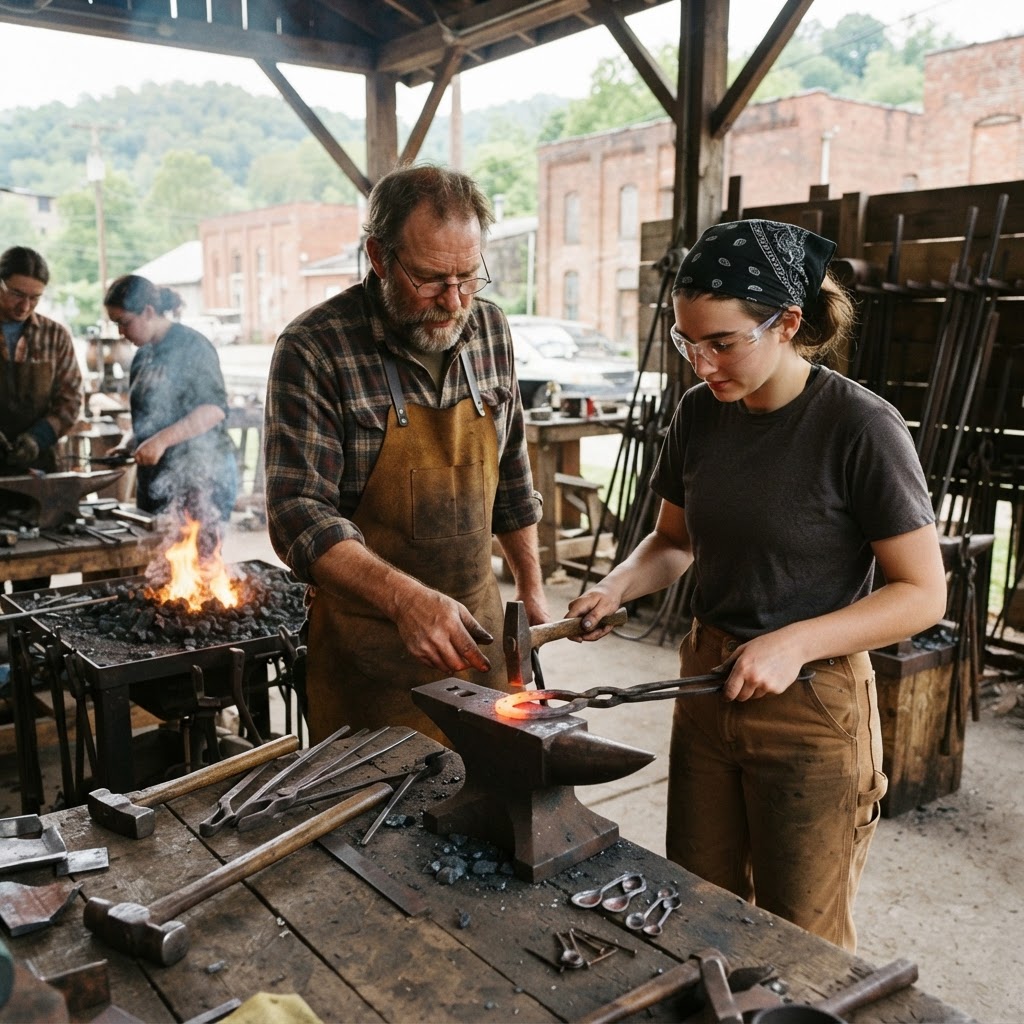 Forge Salt Spoons with Jeff Farmer