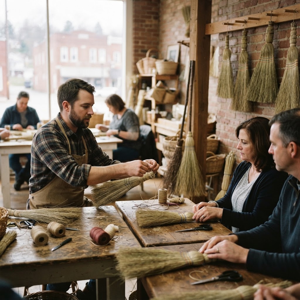 Introduction to Broom Making: Cobweb Brooms with Dustin Cecil