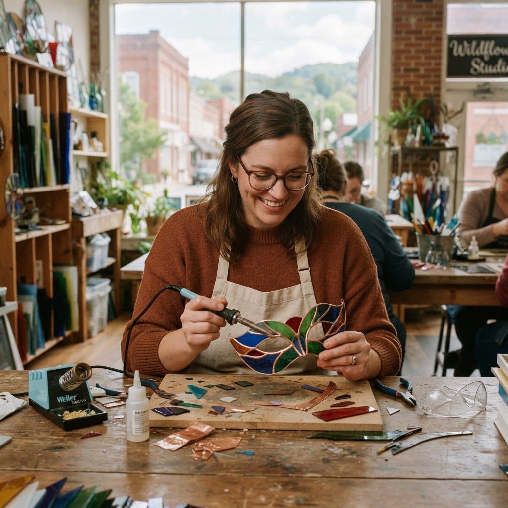 Stained Glass Masquerade Mask with Nikki Noel