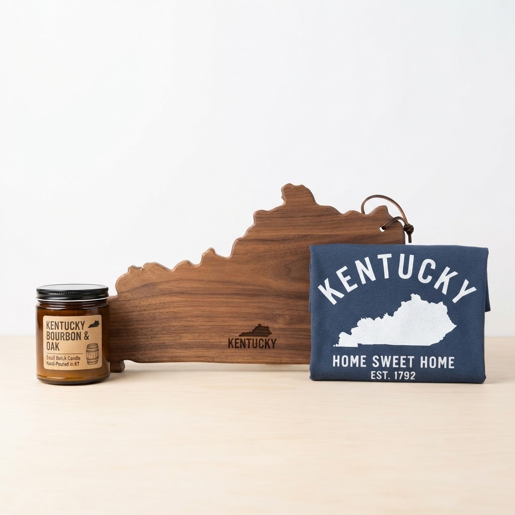 Kentucky State Shaped Cutting Board