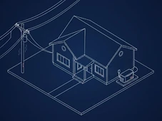 Houston home left in the dark during a nighttime power outage