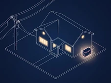 Houston home fully powered through a nighttime outage backed by a standby generator