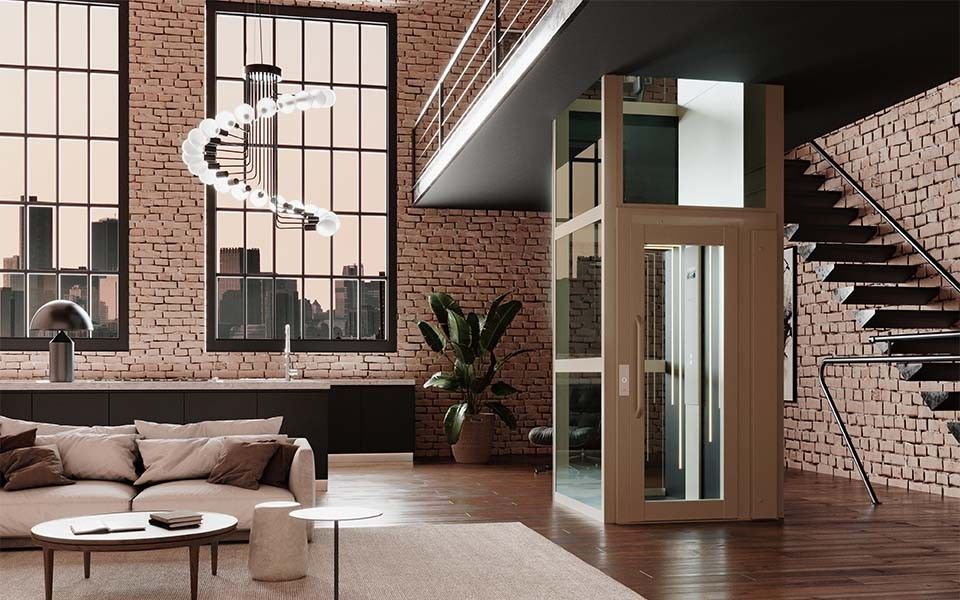 Lift — render en loft industrial