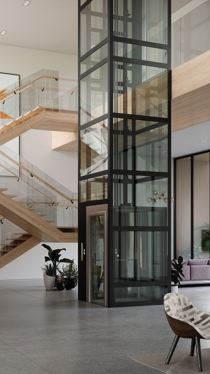 Lift — render en casa de varios niveles