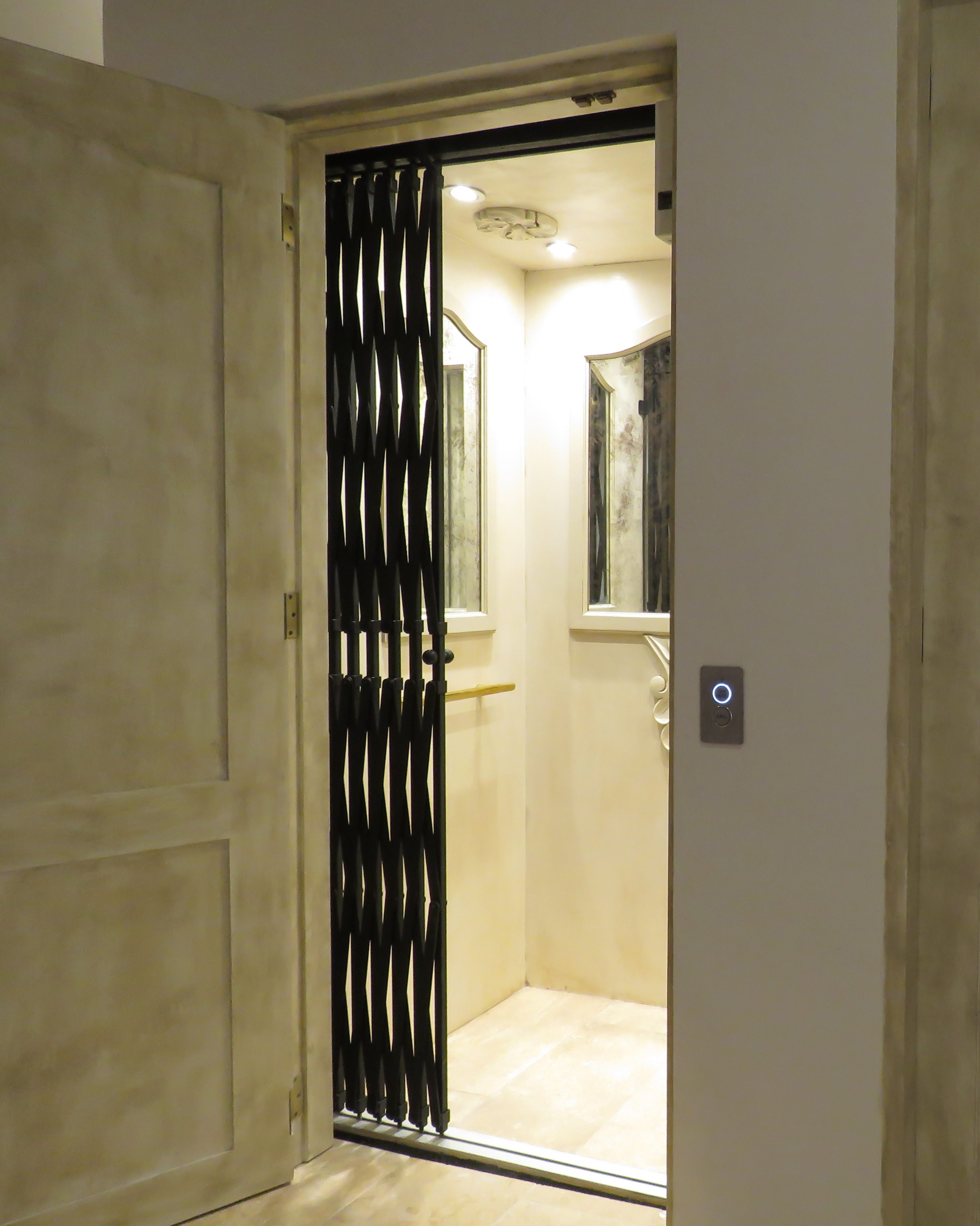 Entrada de cabina residencial