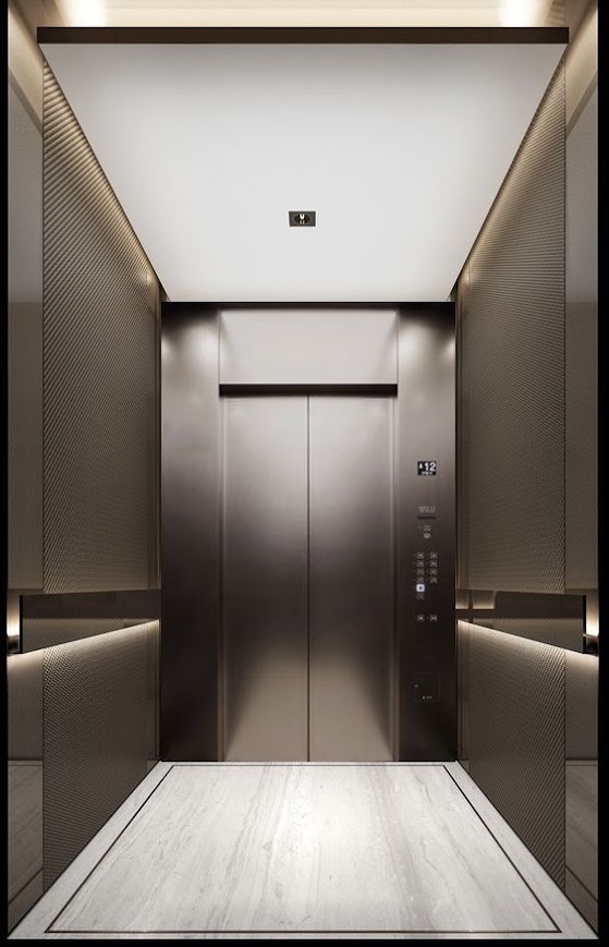 MRL 800 — cabina con puertas e iluminación integrada