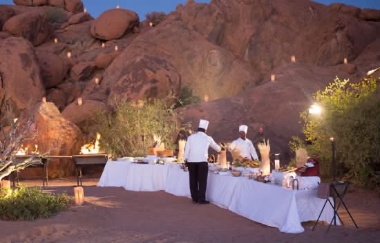 Incentive trip — Desert dining