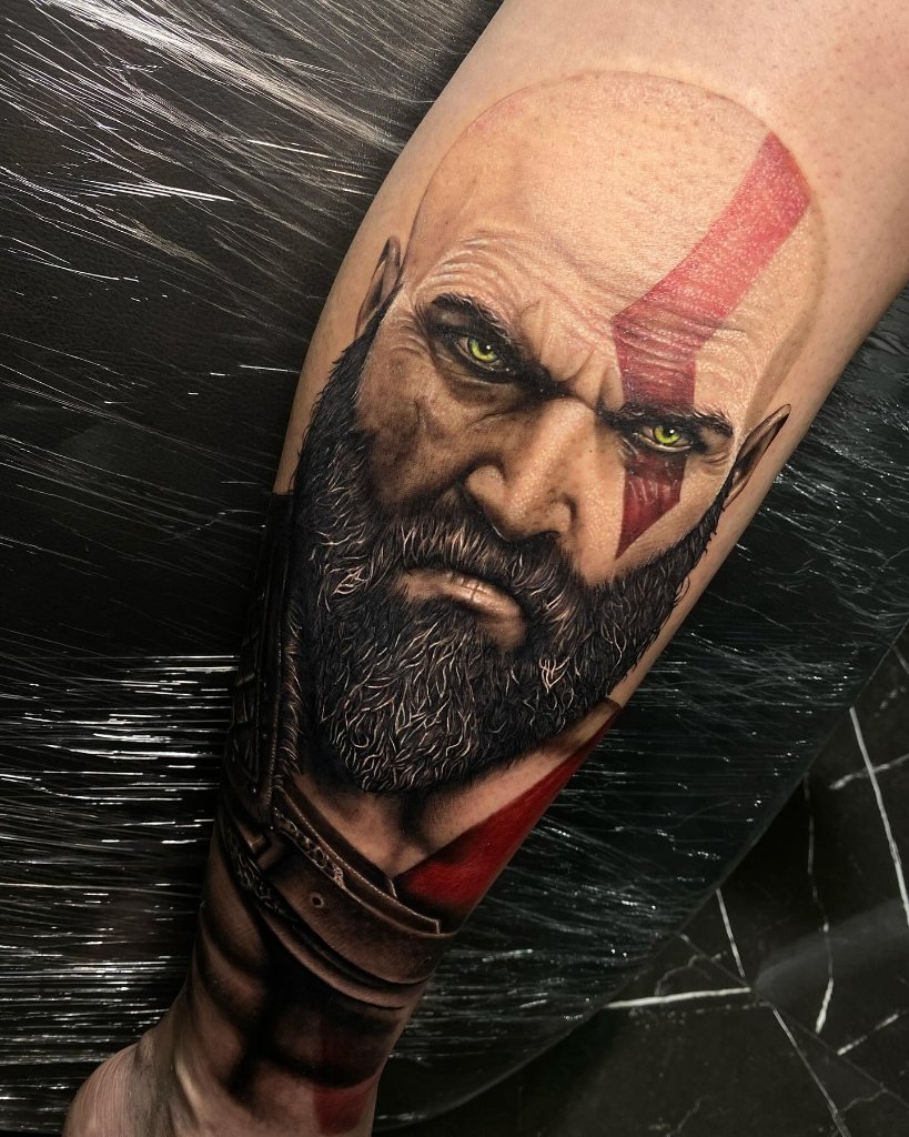 Tatuagem estilo Kratos