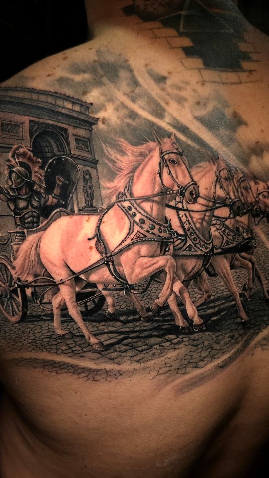 Tatuagem estilo Carruagem