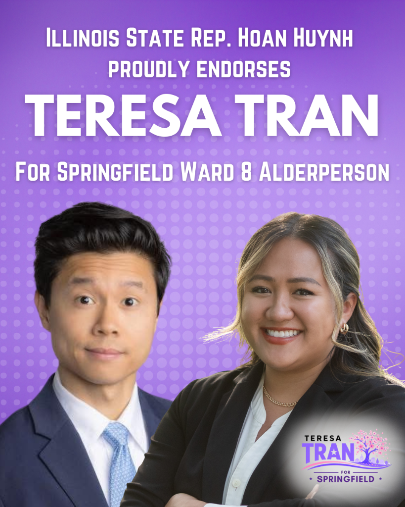 State Rep. Hoan Huynh endorses Teresa Tran for Ward 8