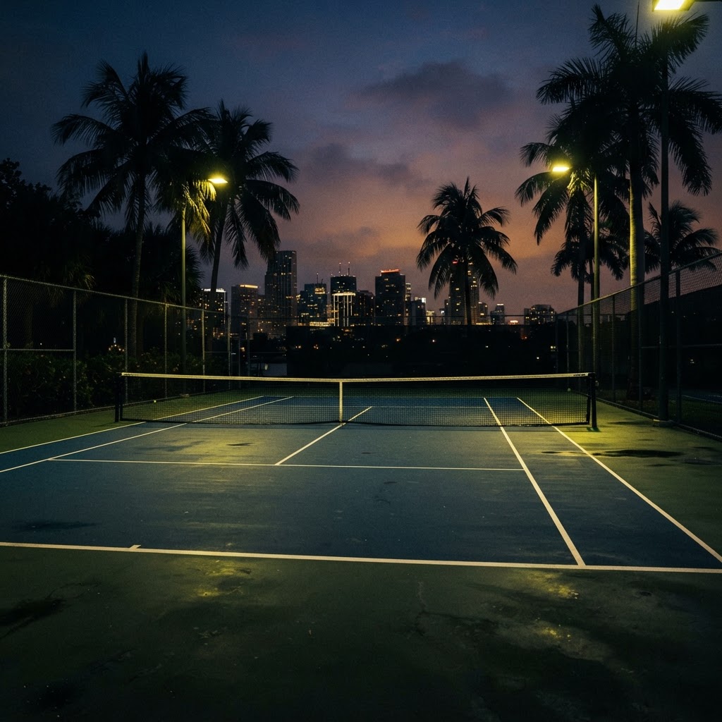 Tennis court in Miami