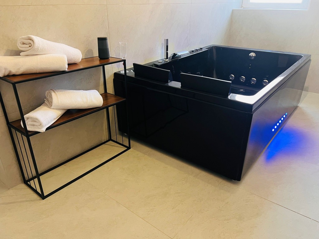Espace bien-être avec LED bleu