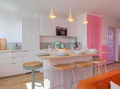 Cuisine avec appareils Smeg mint