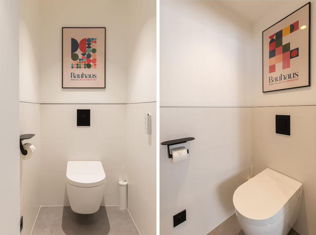 WC avec affiche Bauhaus