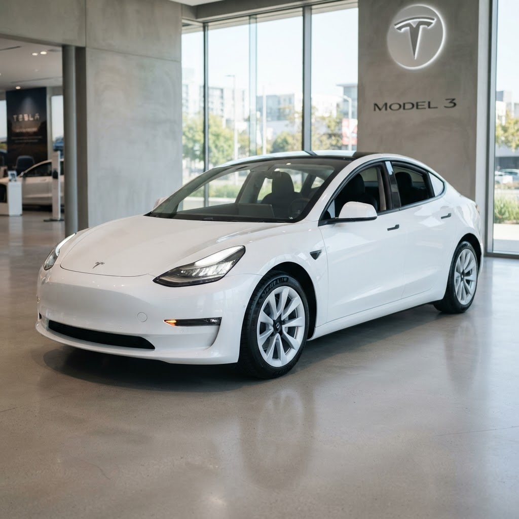 2021 Tesla Model 3 — 48 days on lot — showroom view 1