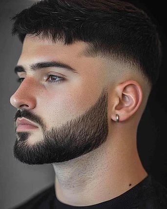Corte de peinado y perfilado de barba — Why Not Barbershop, Barcelona