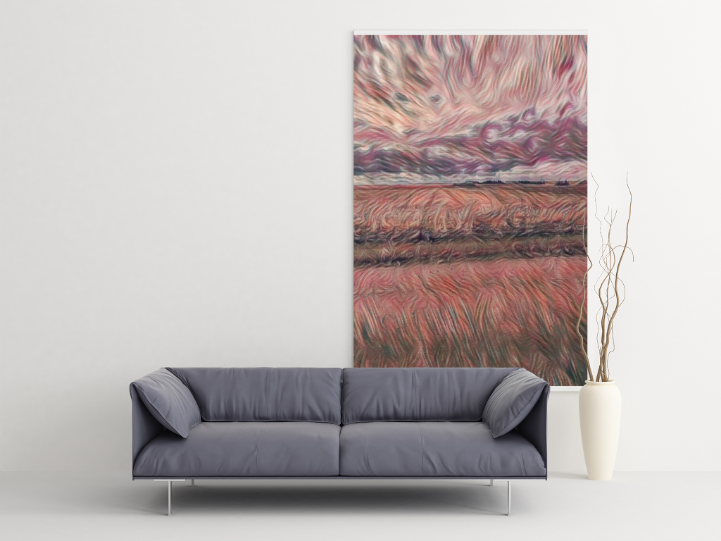 Wavy Fields — Digital Art Print