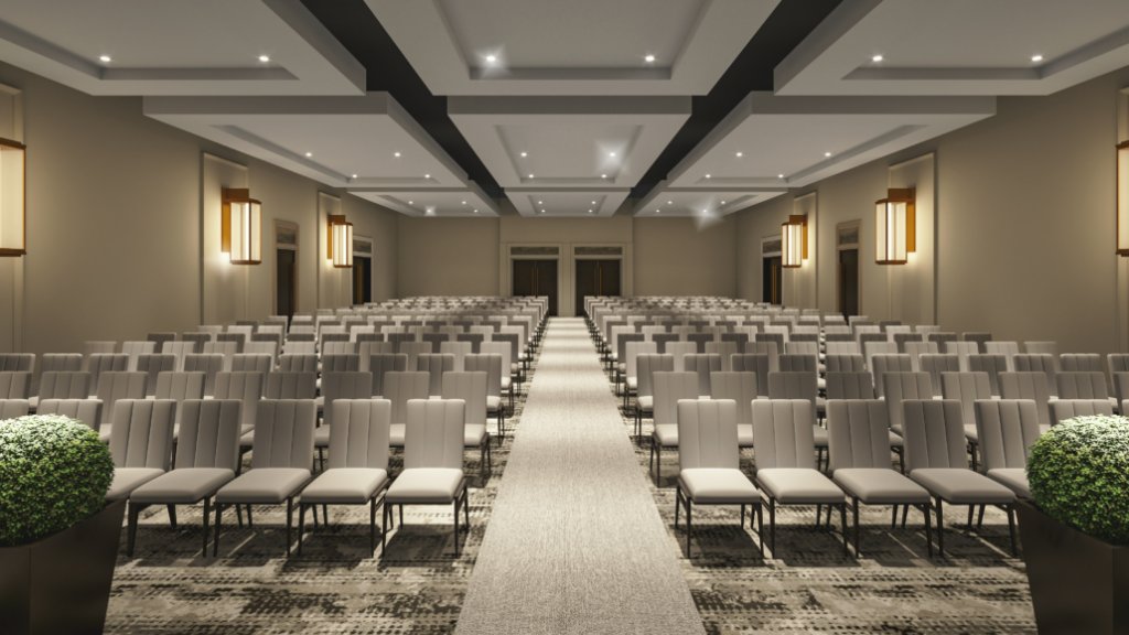 SHEV seating in a formal event hall