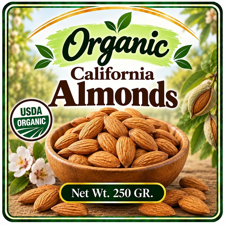 Almendras de California Orgánicas — UMA Natural Foods Costa Rica