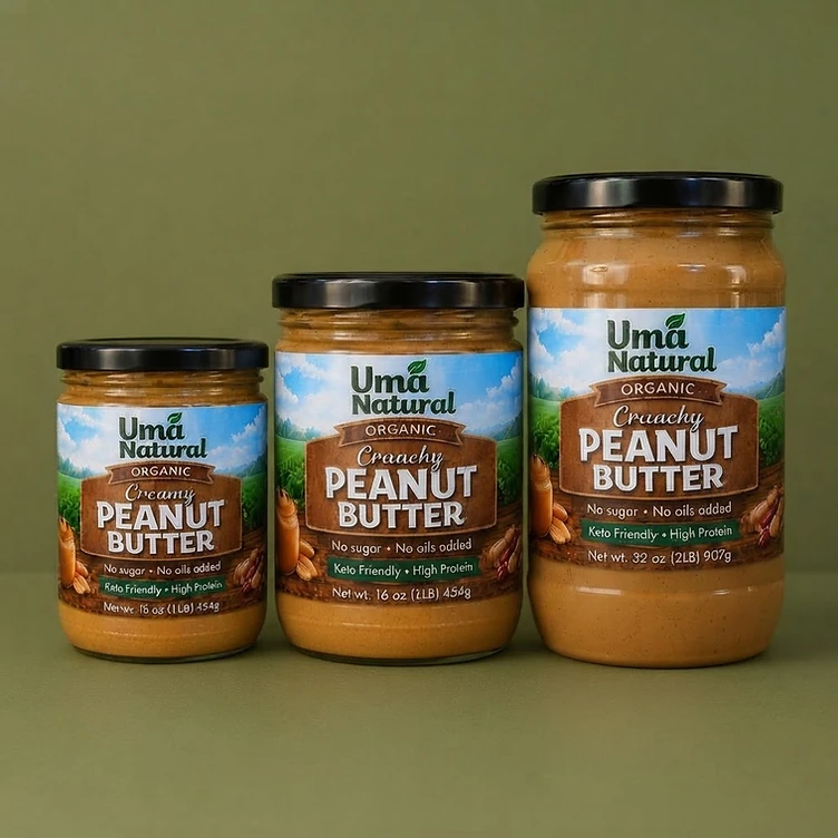 Mantequilla de Maní Orgánica · Creamy — UMA Natural Foods Costa Rica