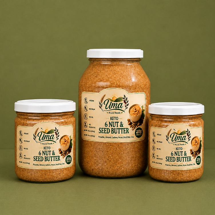 Mantequilla de 6 Nueces y Semillas — UMA Natural Foods Costa Rica