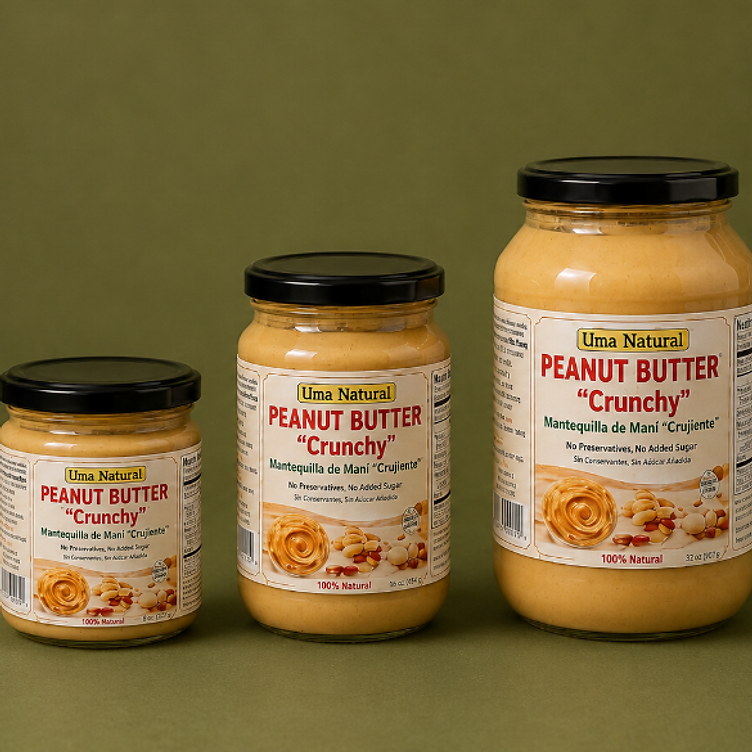 Mantequilla de Maní Crunchy — UMA Natural Foods Costa Rica