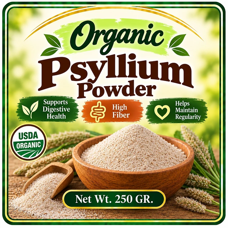 Polvo de Psyllium Orgánico — UMA Natural Foods Costa Rica
